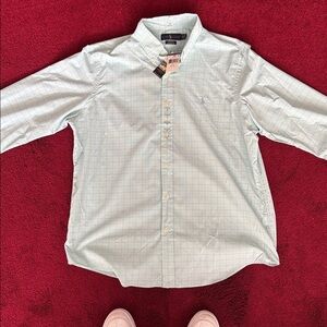 Polo Ralph Lauren men XL Mint Checkered Button Down Shirt